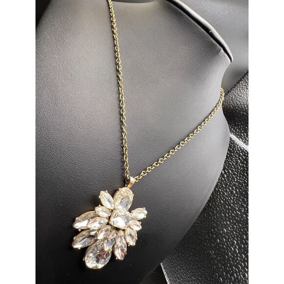 J. Crew Rhinestone Blossom Pendant - Picture 3 of 7